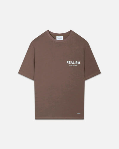 Realism Back Logo Tee Brown