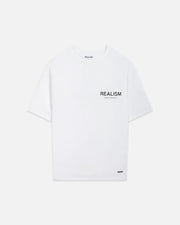 Realism Back Logo Tee White