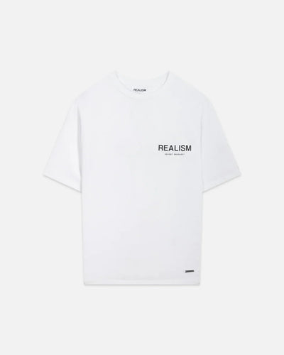 Realism Back Logo Tee White