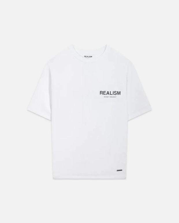Realism Back Logo Tee White